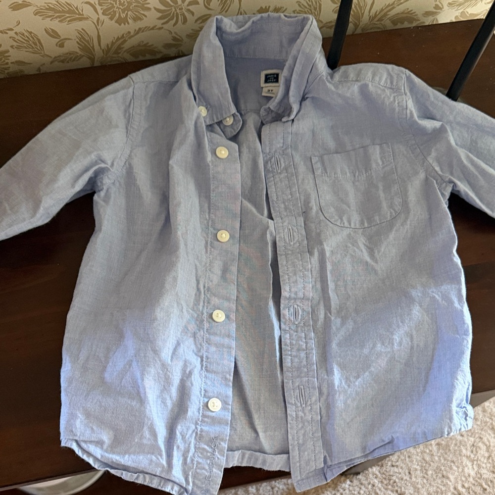 Janie and Jack Light Blue Button-Down Shirt